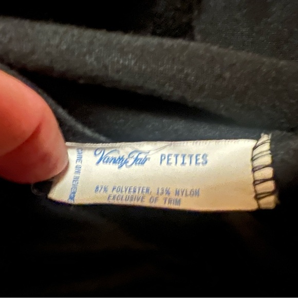 Vintage Vanity Fair House Coat‎ XS Petite Embroidered Pockets 1/2 Zip Velour E29 - Picture 7 of 11